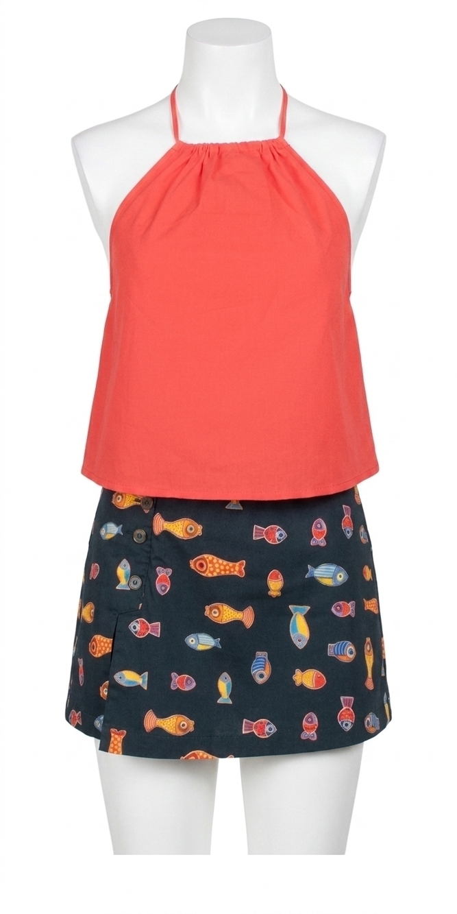 NEW CIAO LUCIA tacito top in rosso